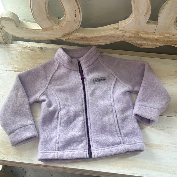 Columbia Lavender Fleece Jacket Size 2t - Picture 1 of 4